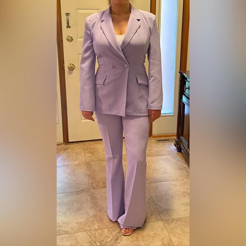New Lavender suit. Never worn, no alterations.